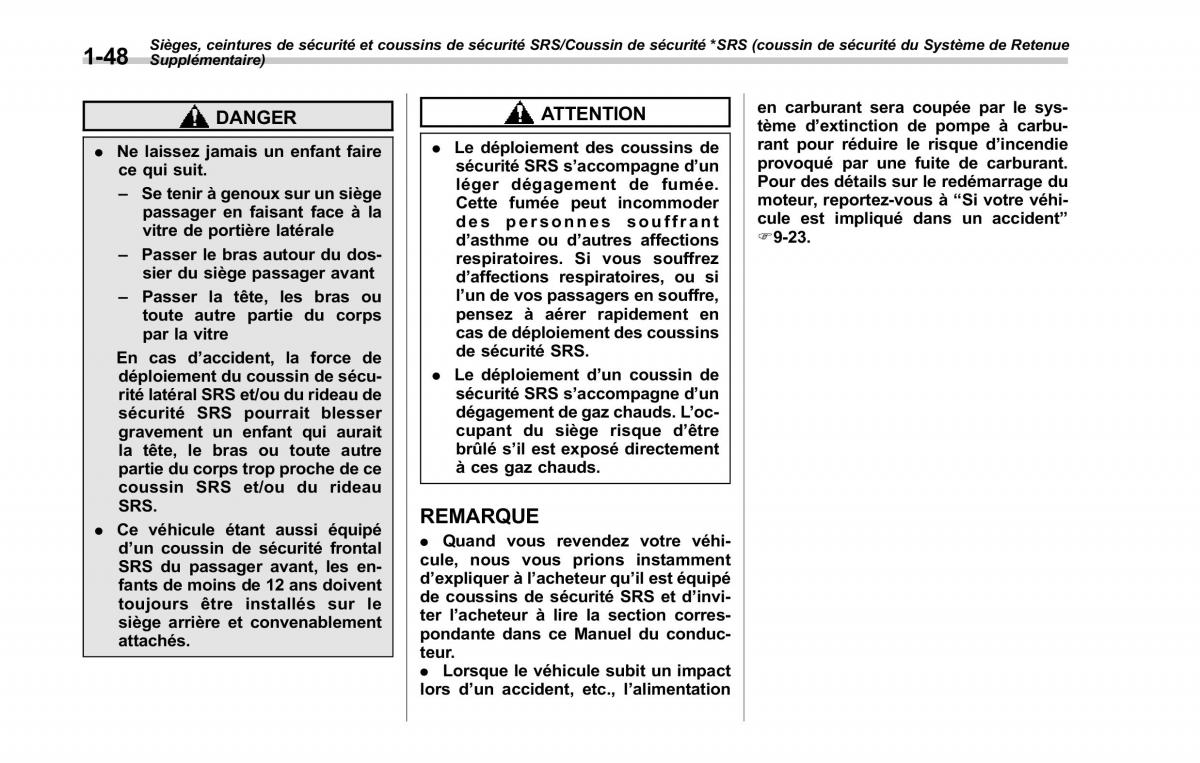 Subaru Forester IV 4 manuel du proprietaire / page 79