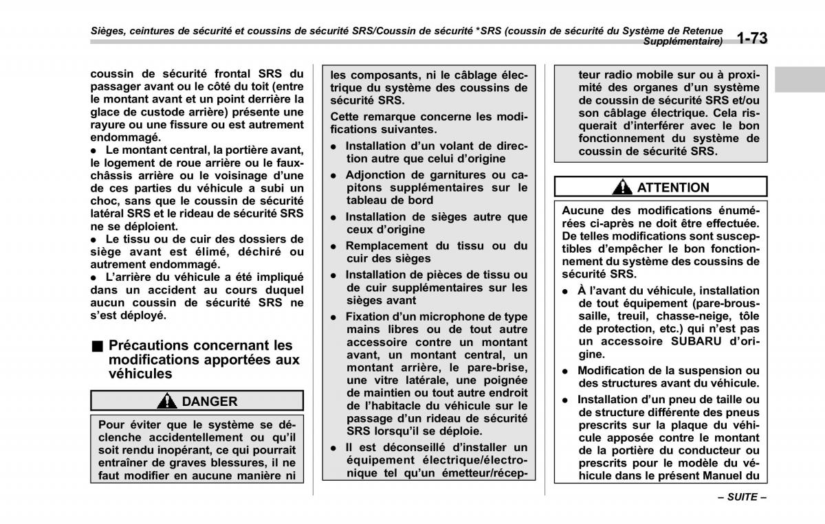 Subaru Forester IV 4 manuel du proprietaire / page 104