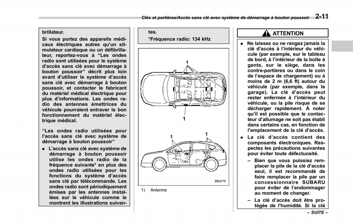 Subaru Forester IV 4 manuel du proprietaire / page 116