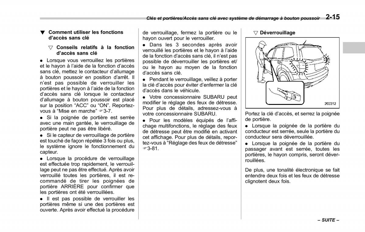 Subaru Forester IV 4 manuel du proprietaire / page 120