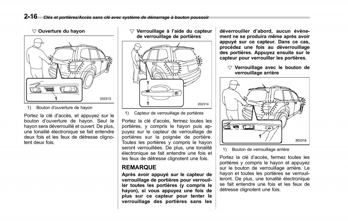 Subaru Forester IV 4 manuel du proprietaire / page 121