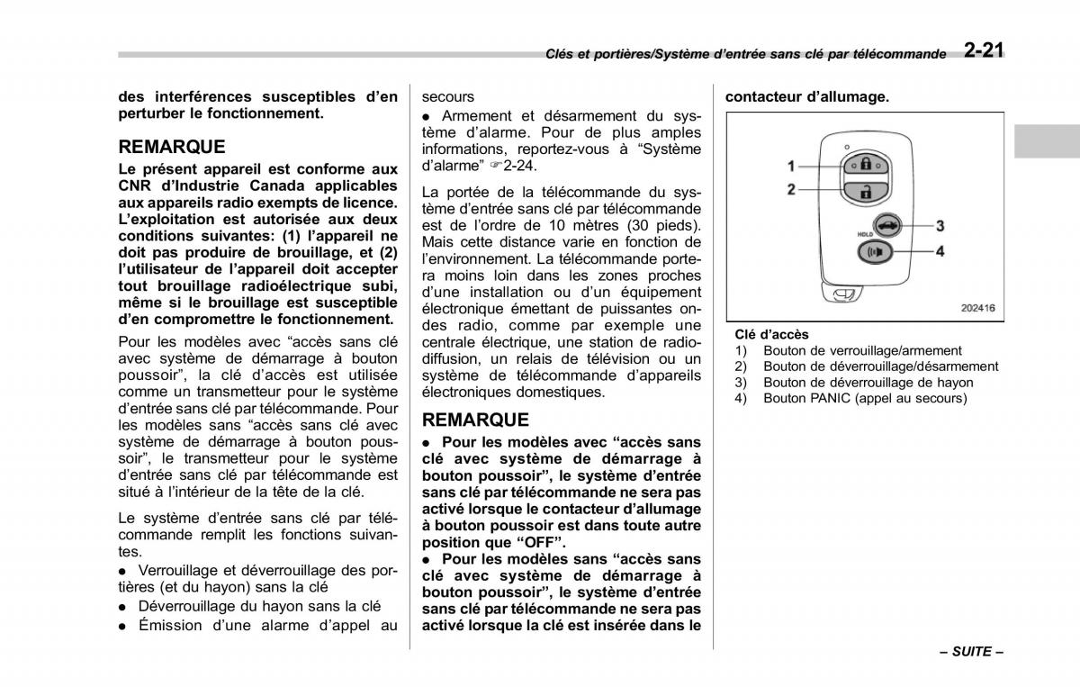 Subaru Forester IV 4 manuel du proprietaire / page 126