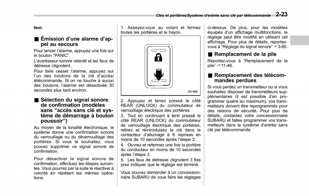 Subaru Forester IV 4 manuel du proprietaire / page 128