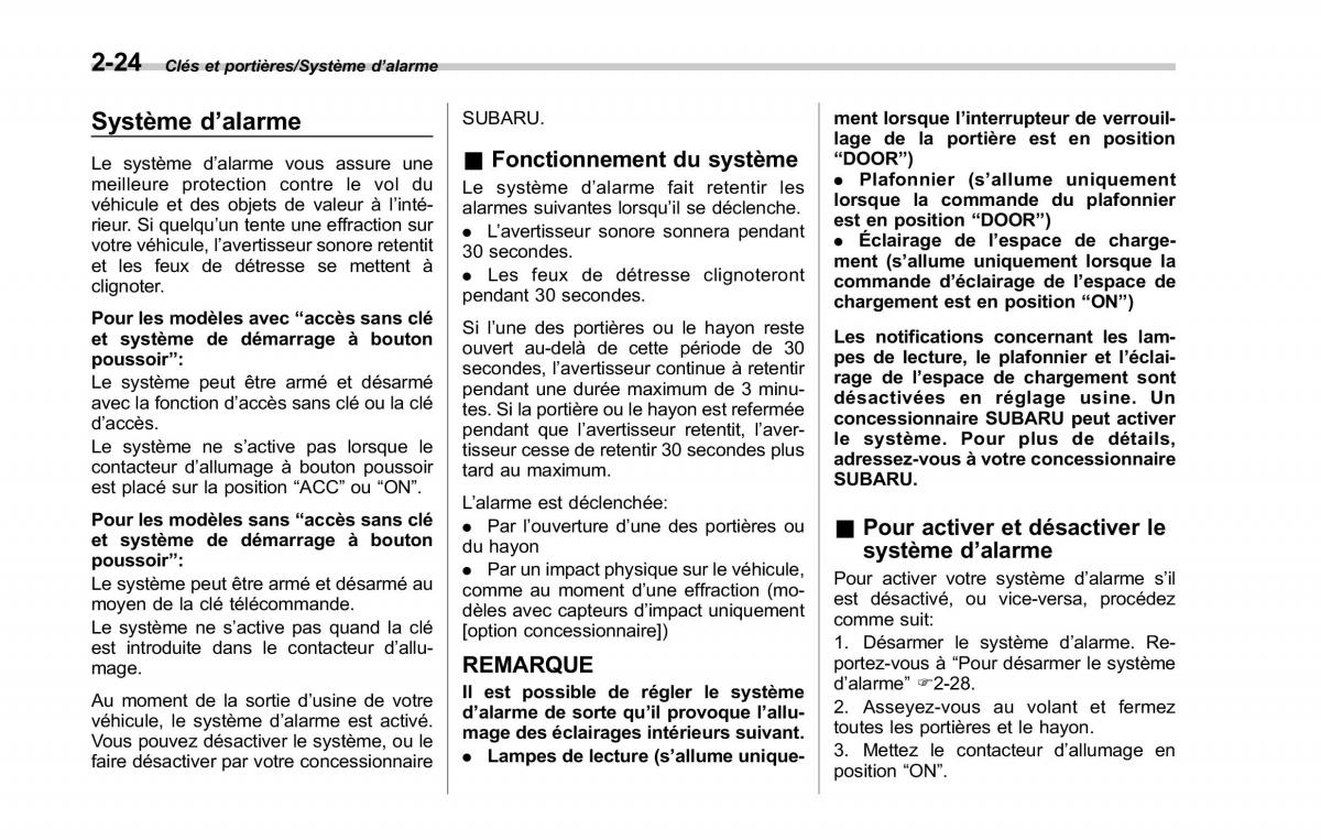 Subaru Forester IV 4 manuel du proprietaire / page 129