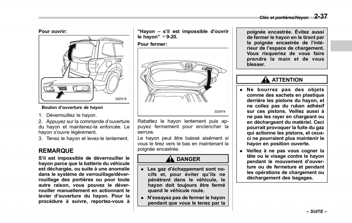 Subaru Forester IV 4 manuel du proprietaire / page 142