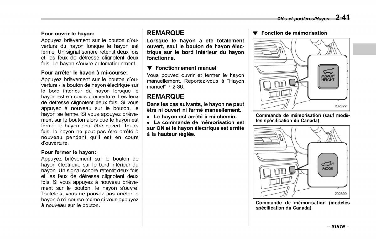 Subaru Forester IV 4 manuel du proprietaire / page 146