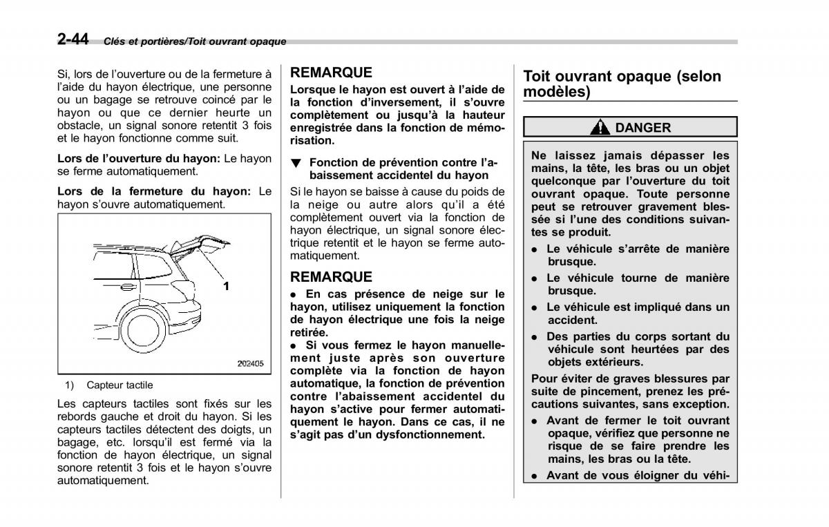 Subaru Forester IV 4 manuel du proprietaire / page 149