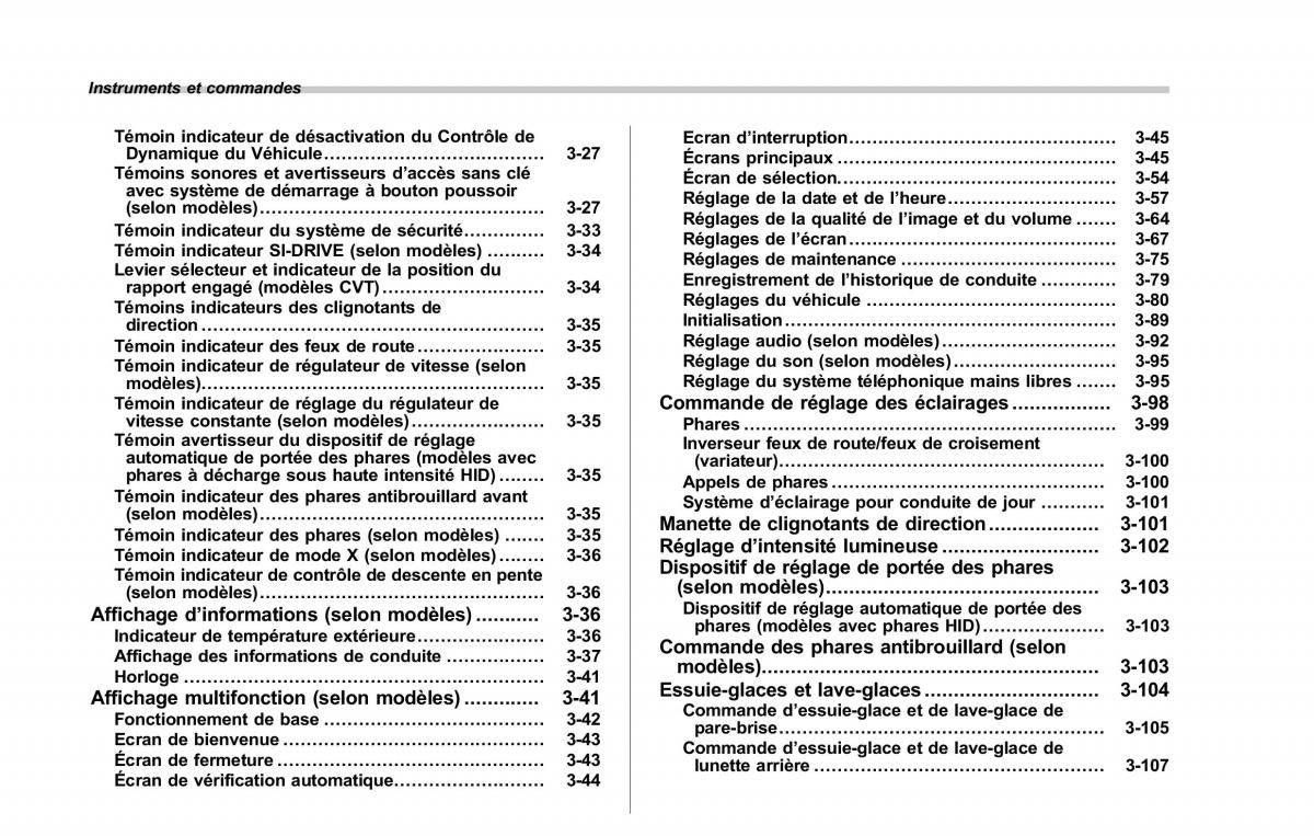 Subaru Forester IV 4 manuel du proprietaire / page 153