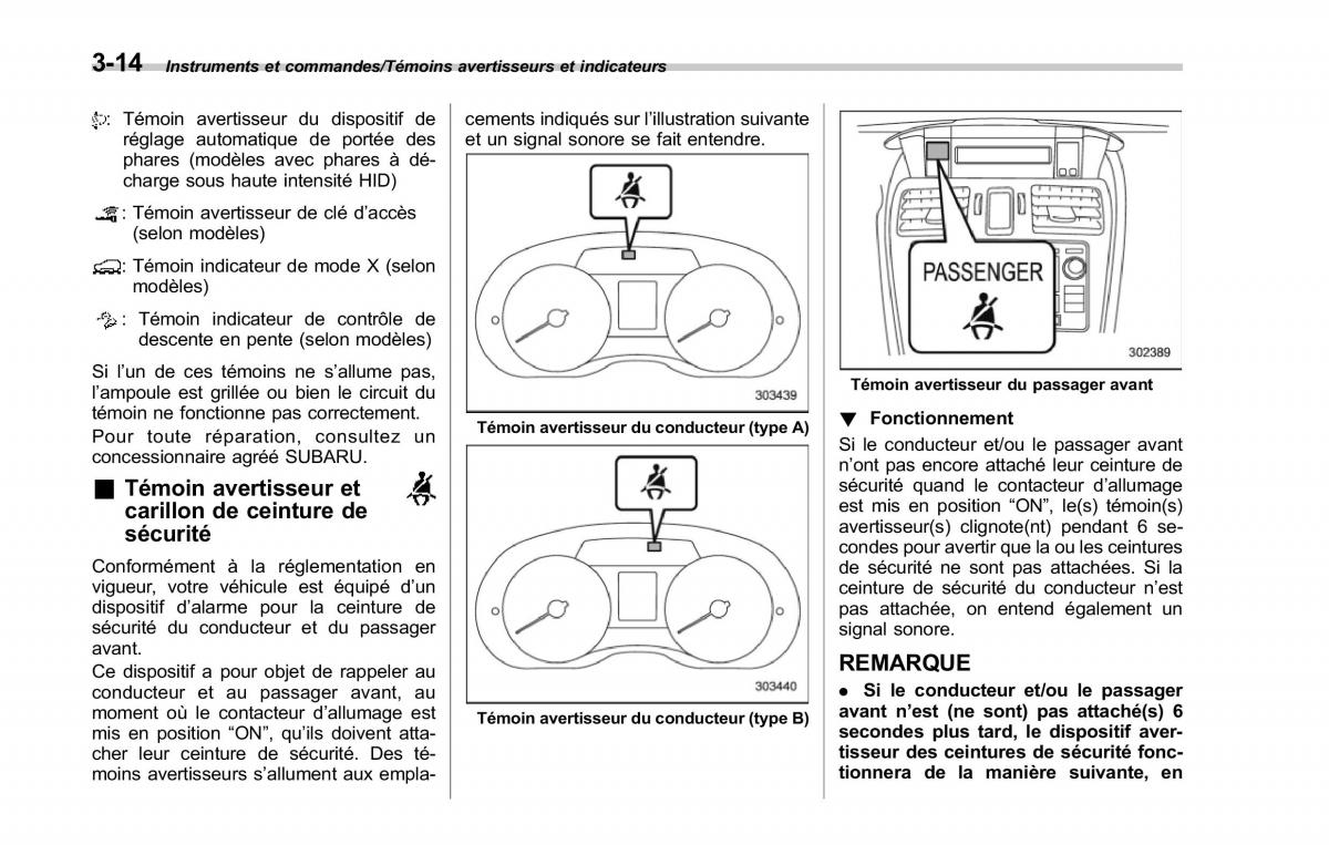 Subaru Forester IV 4 manuel du proprietaire / page 165