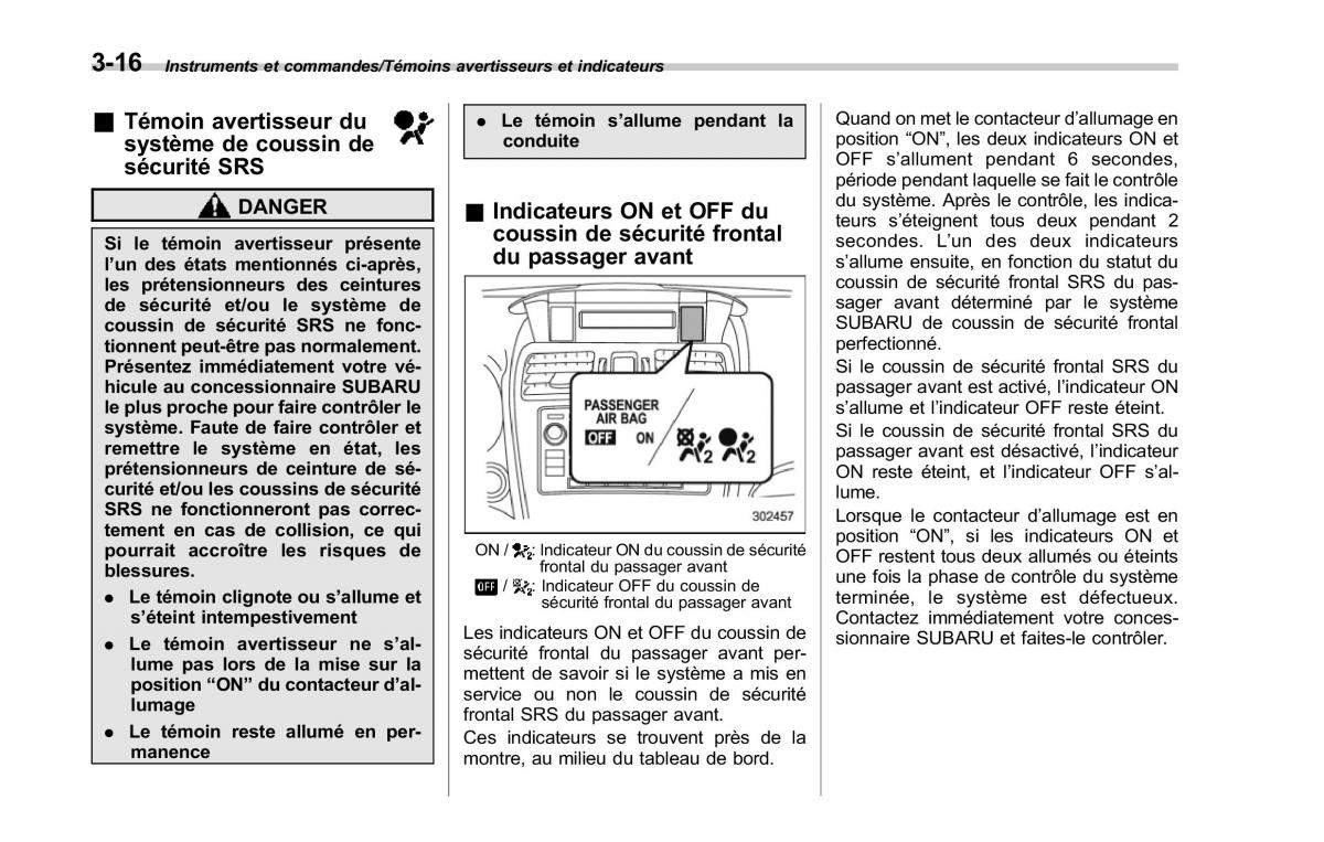 Subaru Forester IV 4 manuel du proprietaire / page 167