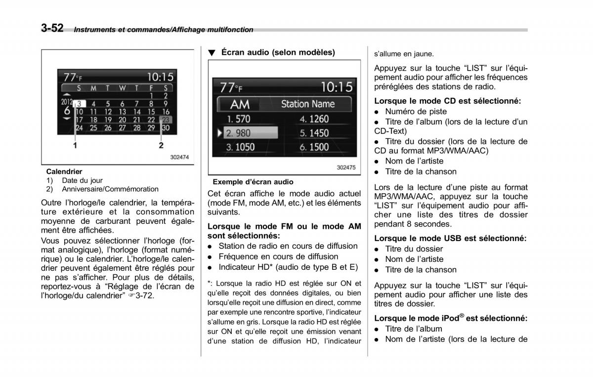 Subaru Forester IV 4 manuel du proprietaire / page 203