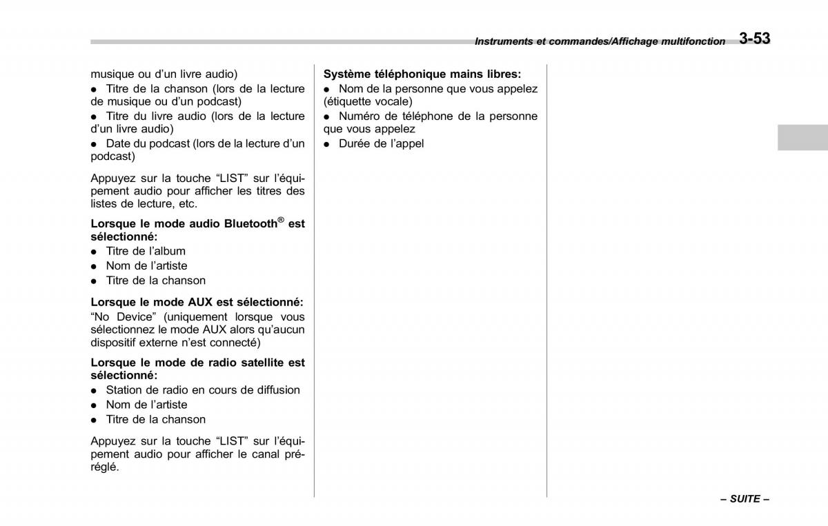 Subaru Forester IV 4 manuel du proprietaire / page 204