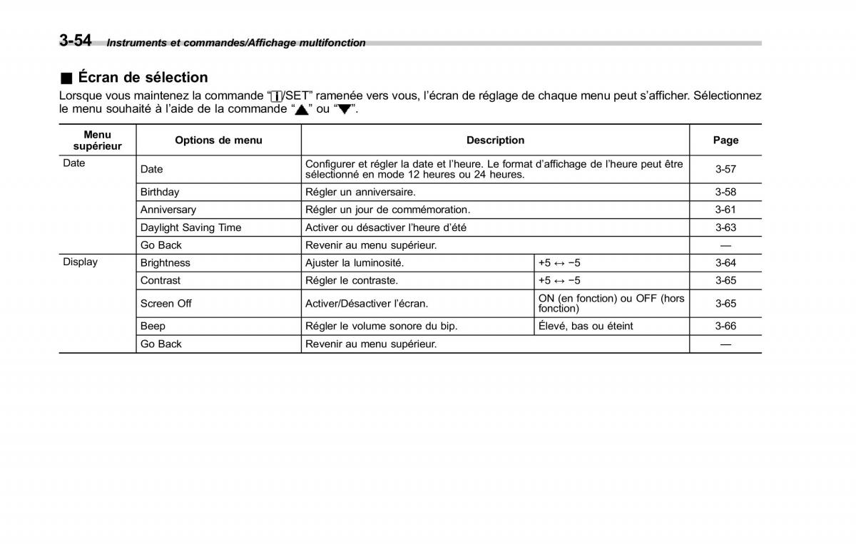 Subaru Forester IV 4 manuel du proprietaire / page 205