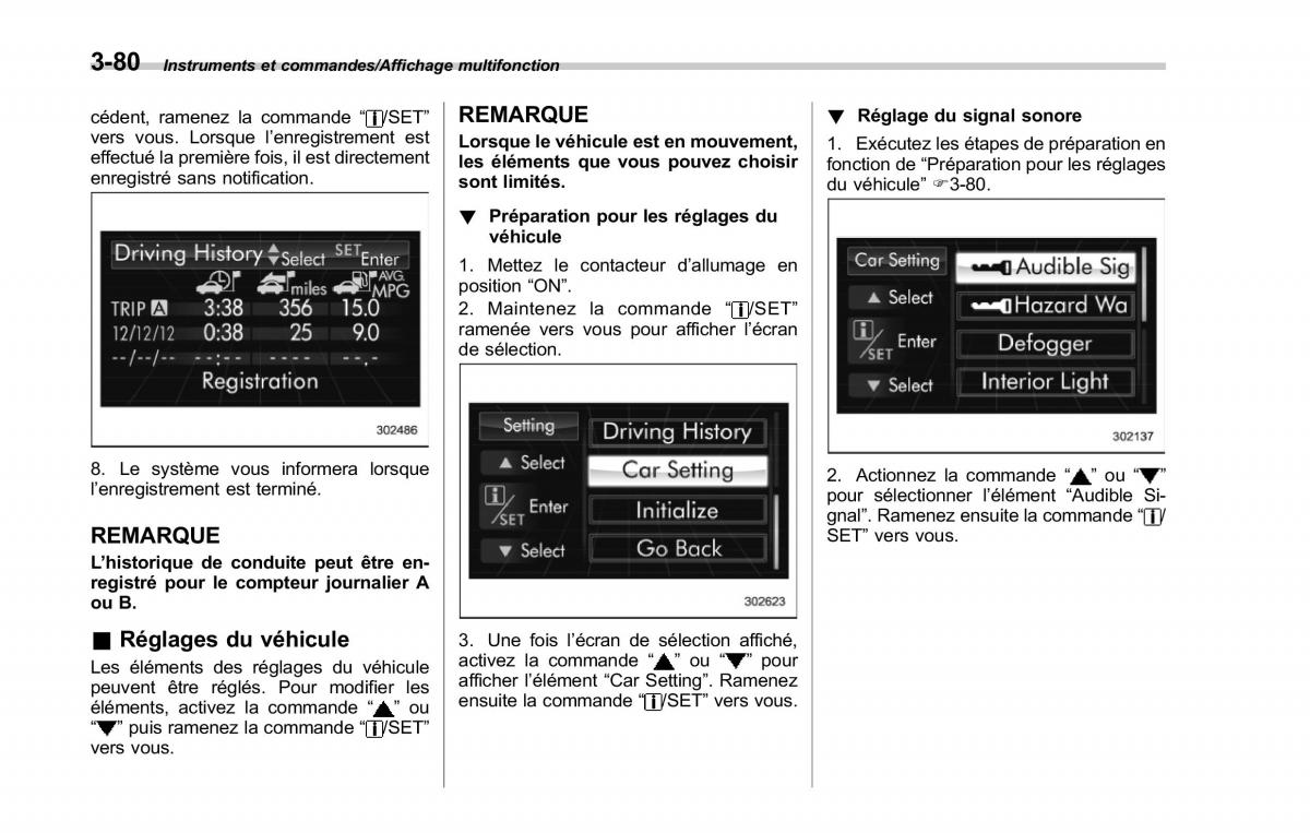 Subaru Forester IV 4 manuel du proprietaire / page 231