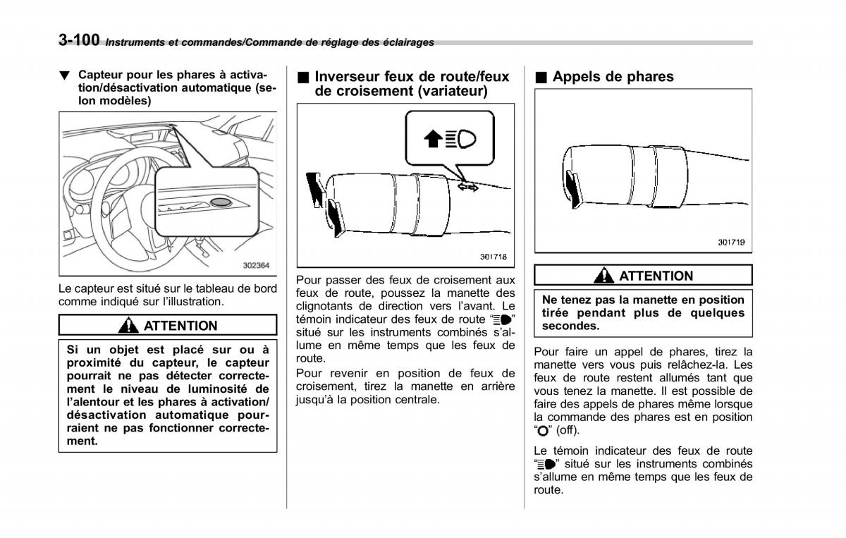 Subaru Forester IV 4 manuel du proprietaire / page 251