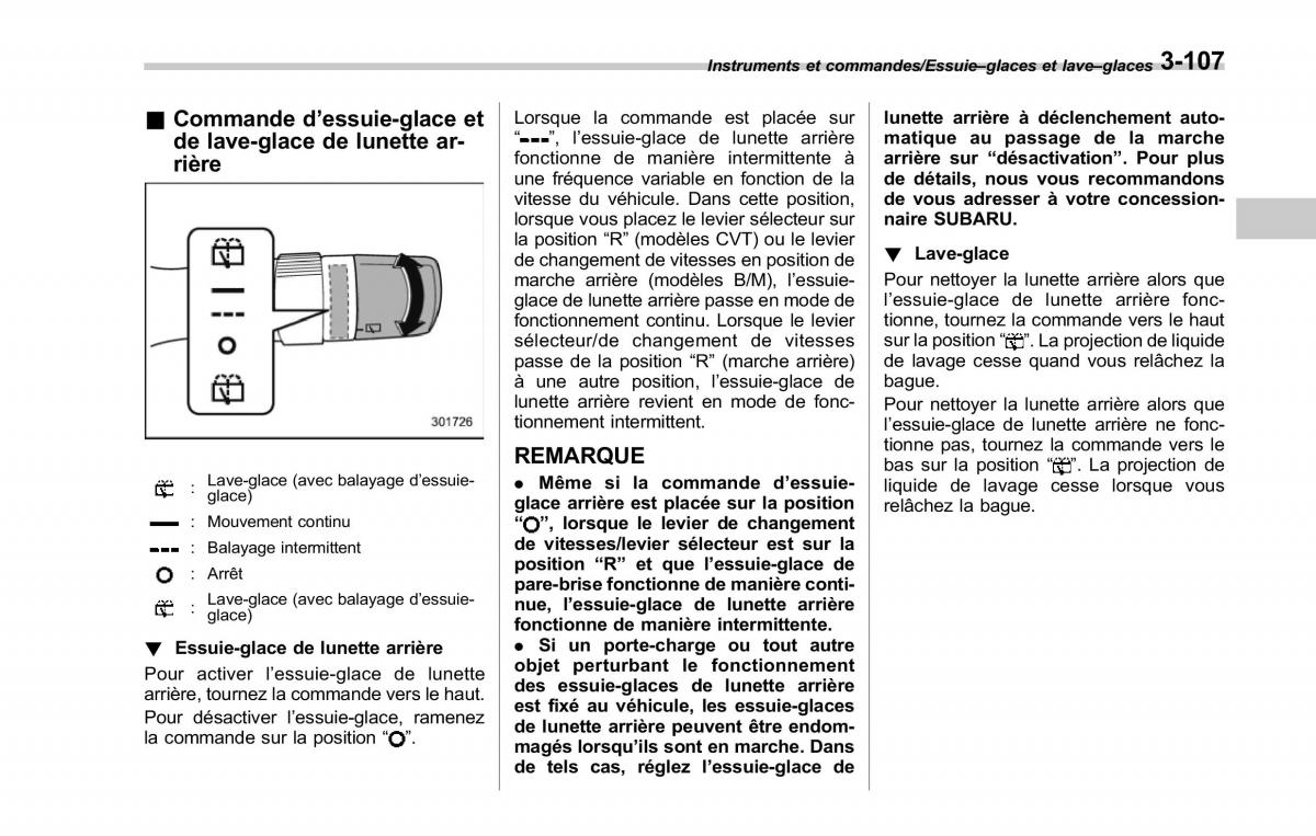 Subaru Forester IV 4 manuel du proprietaire / page 258