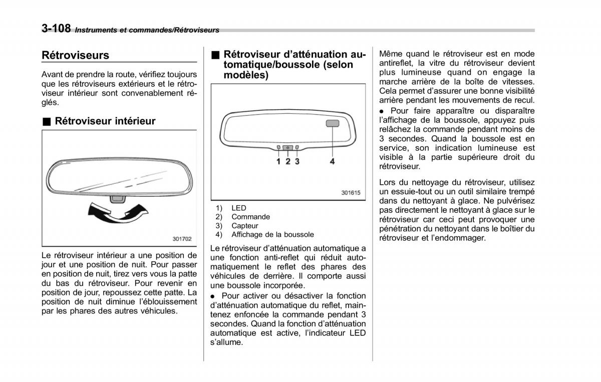 Subaru Forester IV 4 manuel du proprietaire / page 259