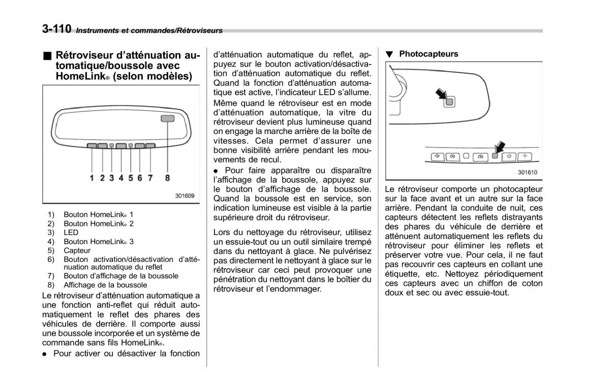 Subaru Forester IV 4 manuel du proprietaire / page 261