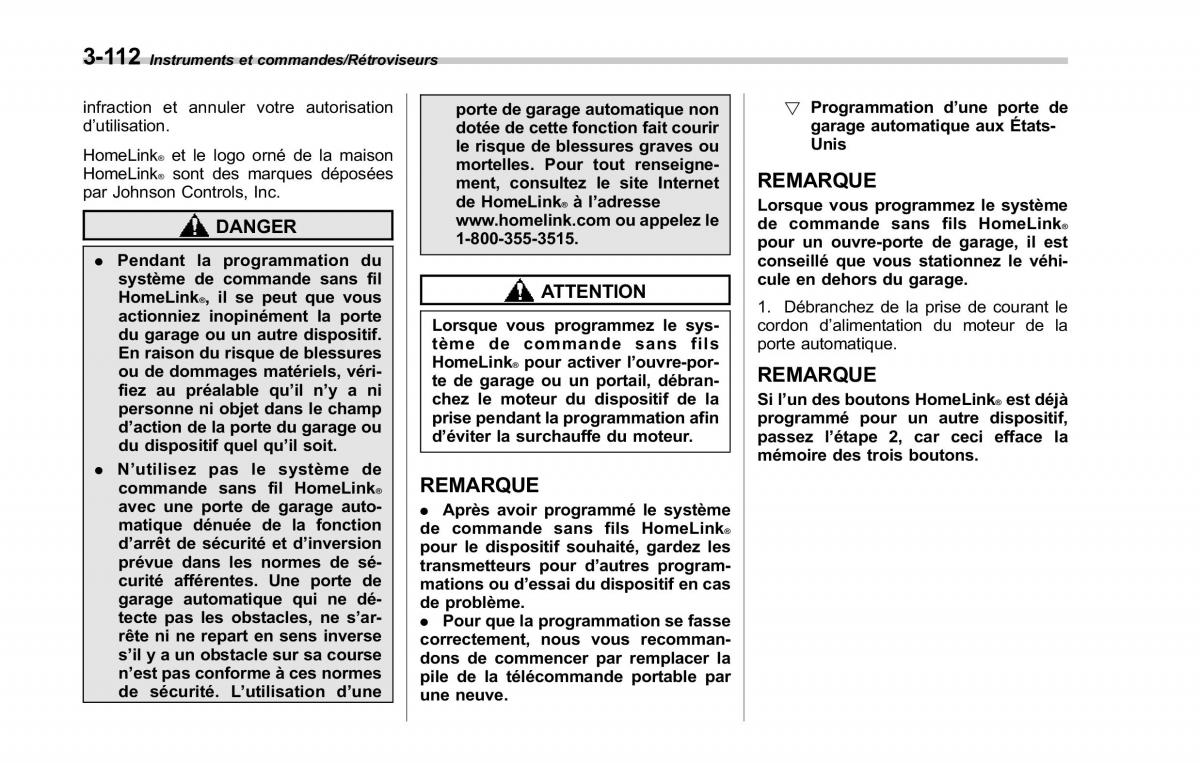 Subaru Forester IV 4 manuel du proprietaire / page 263