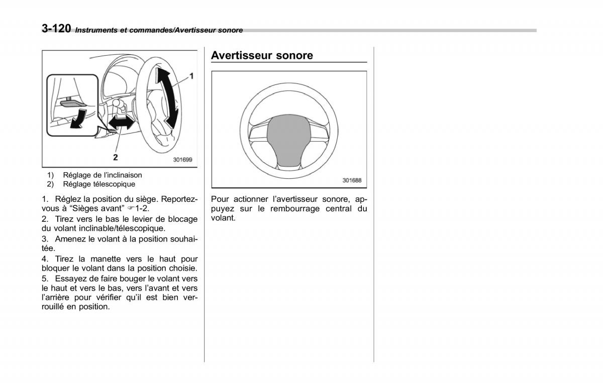 Subaru Forester IV 4 manuel du proprietaire / page 271