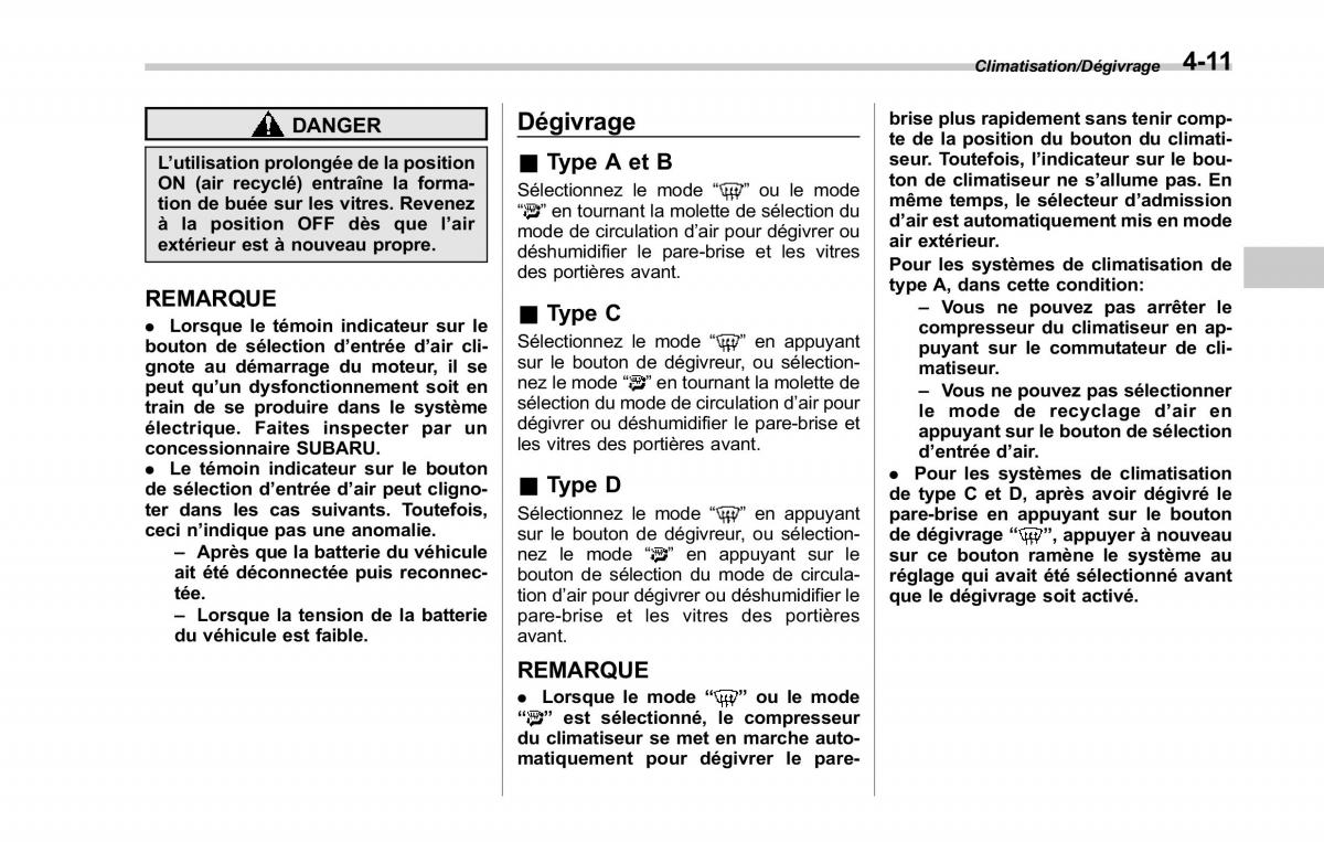 Subaru Forester IV 4 manuel du proprietaire / page 282