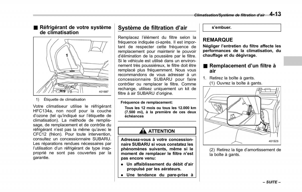 Subaru Forester IV 4 manuel du proprietaire / page 284