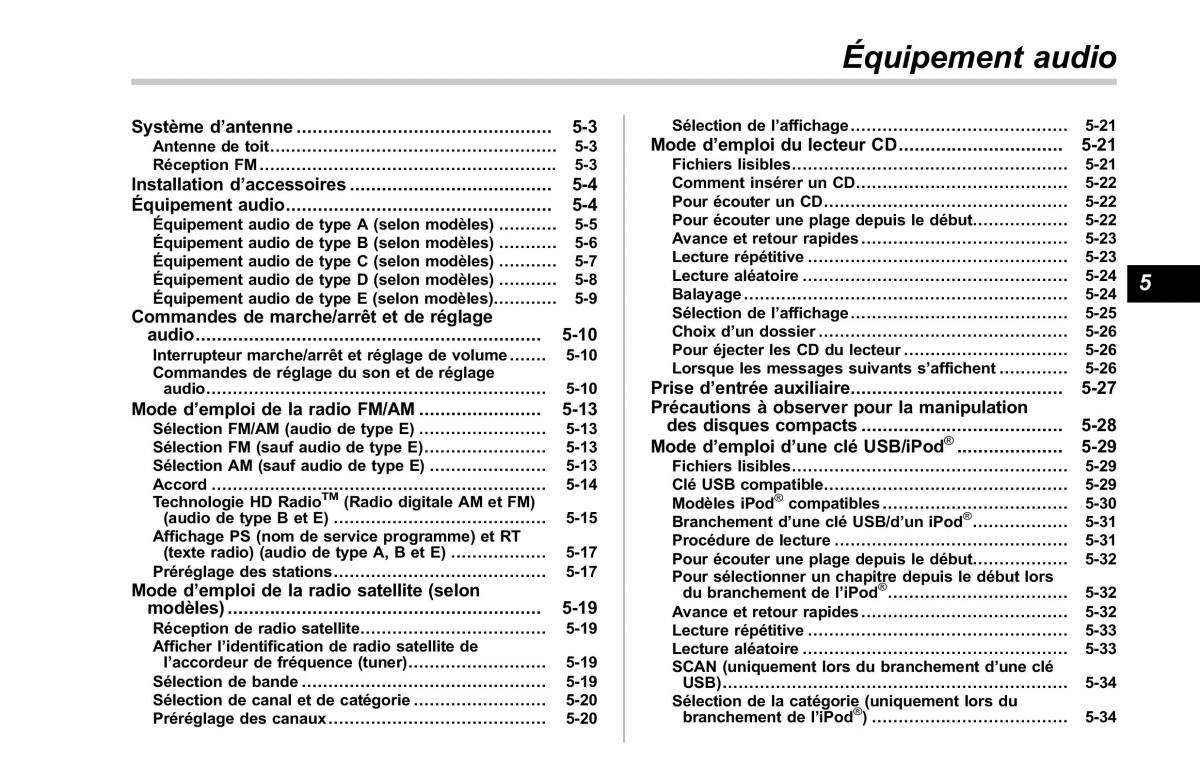 Subaru Forester IV 4 manuel du proprietaire / page 286