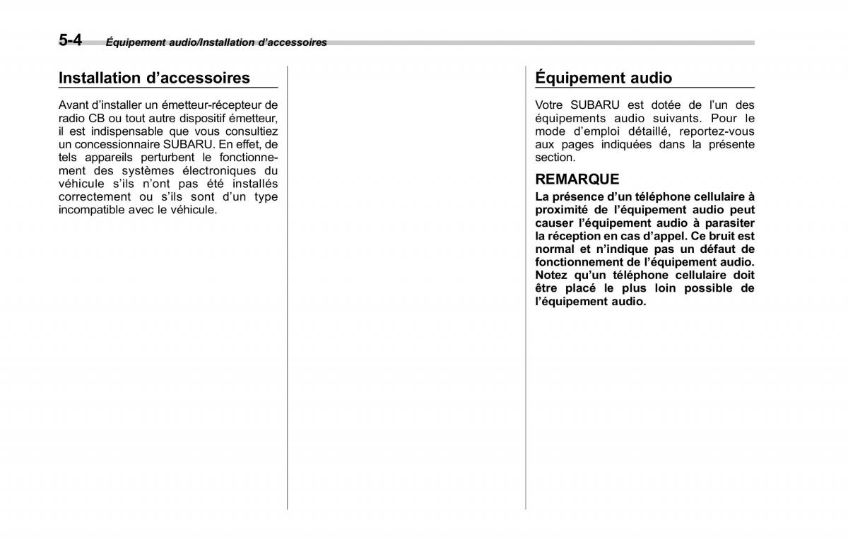 Subaru Forester IV 4 manuel du proprietaire / page 289