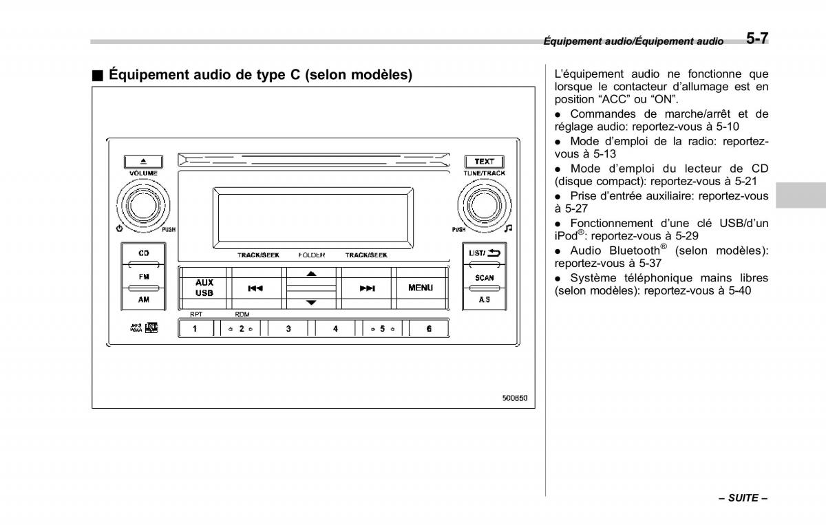 Subaru Forester IV 4 manuel du proprietaire / page 292