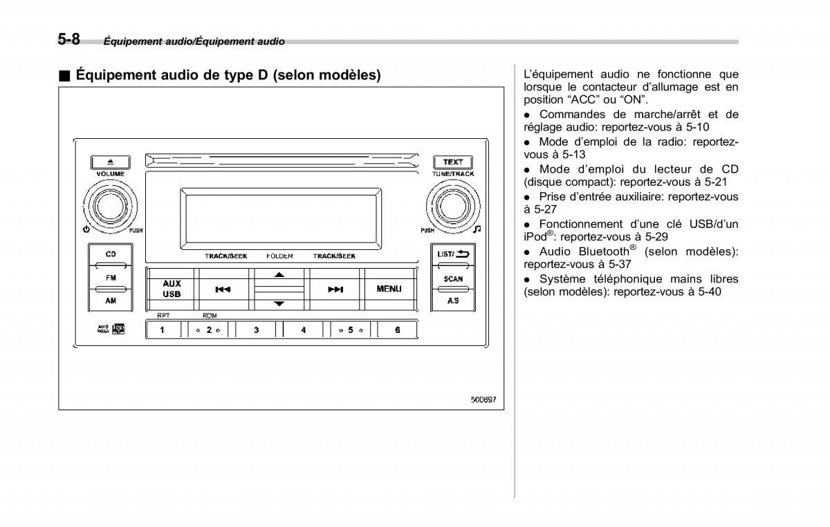 Subaru Forester IV 4 manuel du proprietaire / page 293