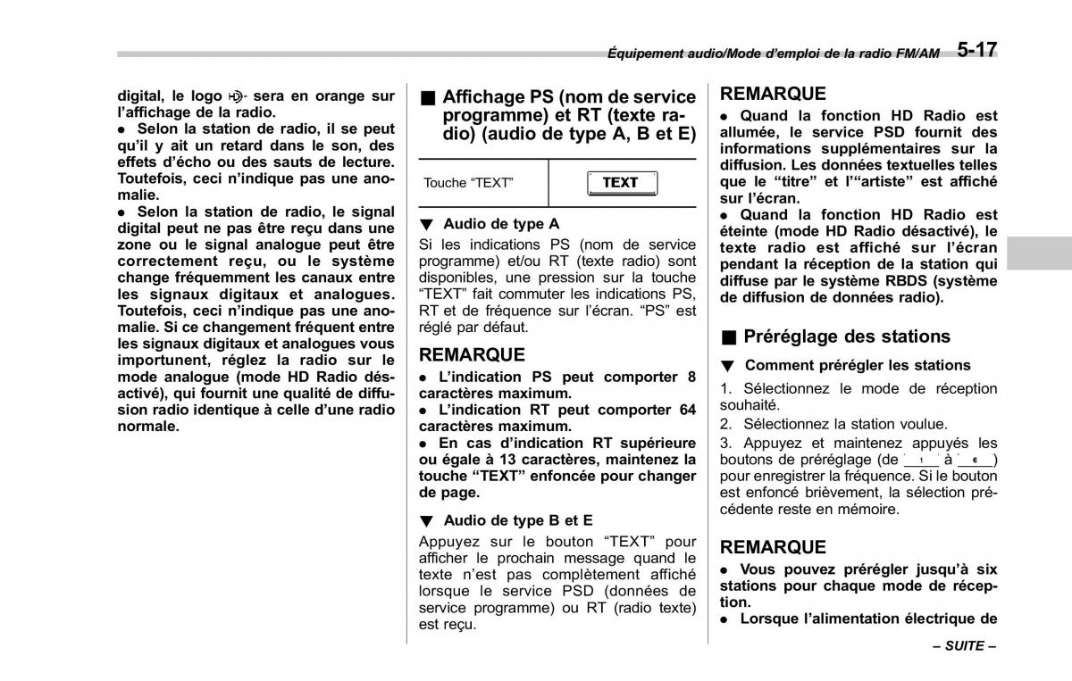 Subaru Forester IV 4 manuel du proprietaire / page 302