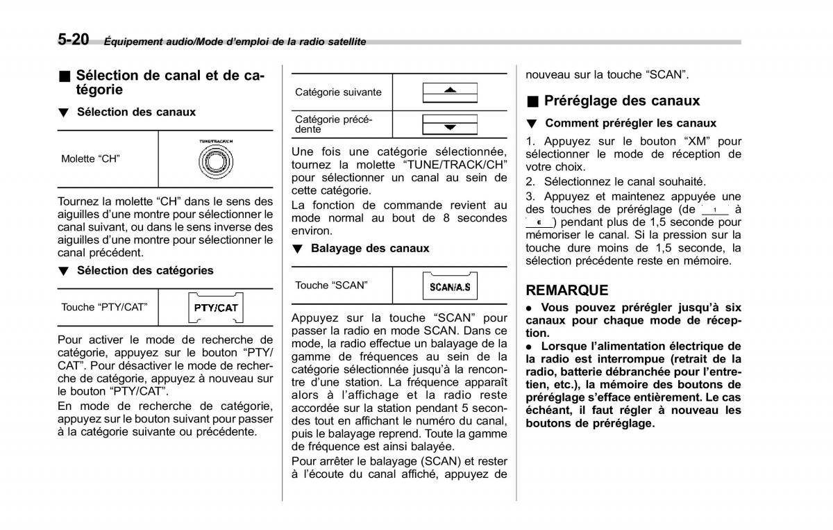 Subaru Forester IV 4 manuel du proprietaire / page 305