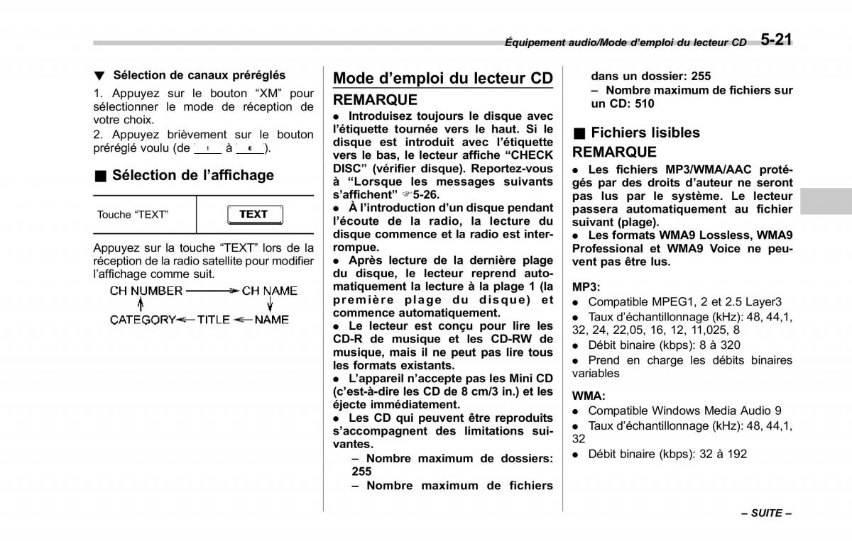 Subaru Forester IV 4 manuel du proprietaire / page 306