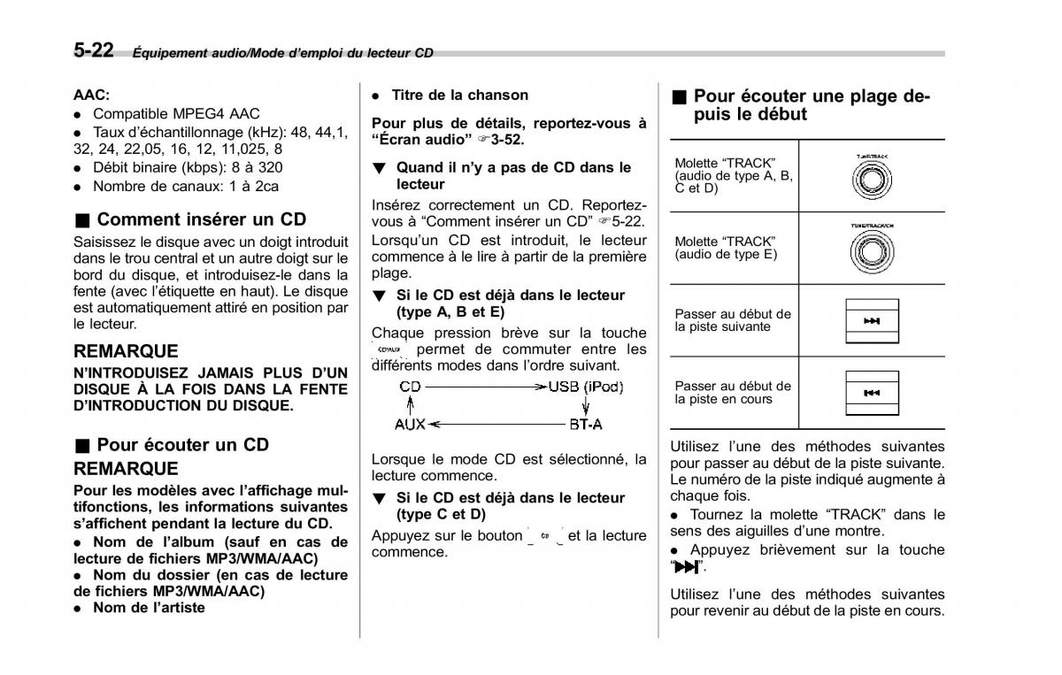 Subaru Forester IV 4 manuel du proprietaire / page 307