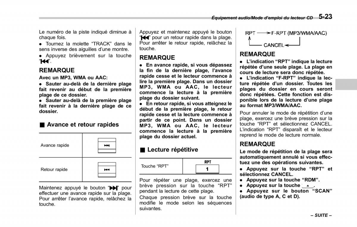 Subaru Forester IV 4 manuel du proprietaire / page 308