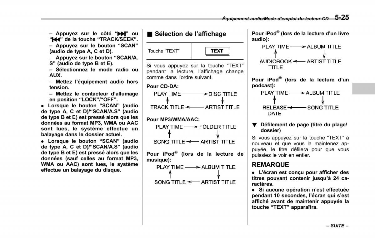 Subaru Forester IV 4 manuel du proprietaire / page 310