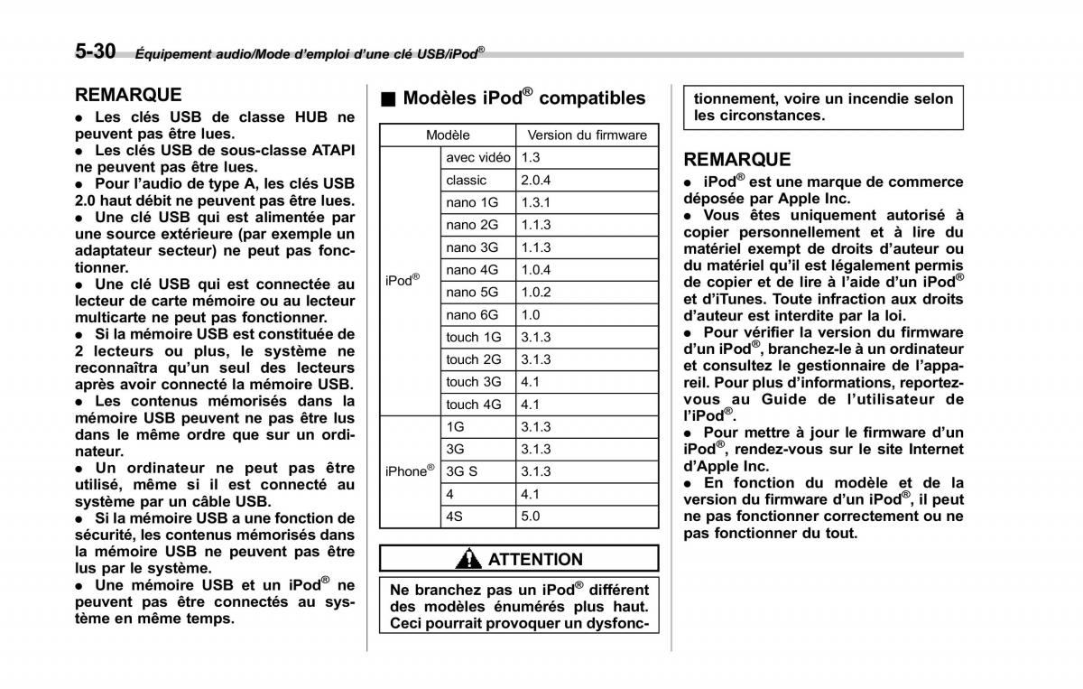 Subaru Forester IV 4 manuel du proprietaire / page 315