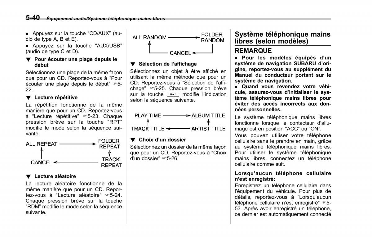 Subaru Forester IV 4 manuel du proprietaire / page 325