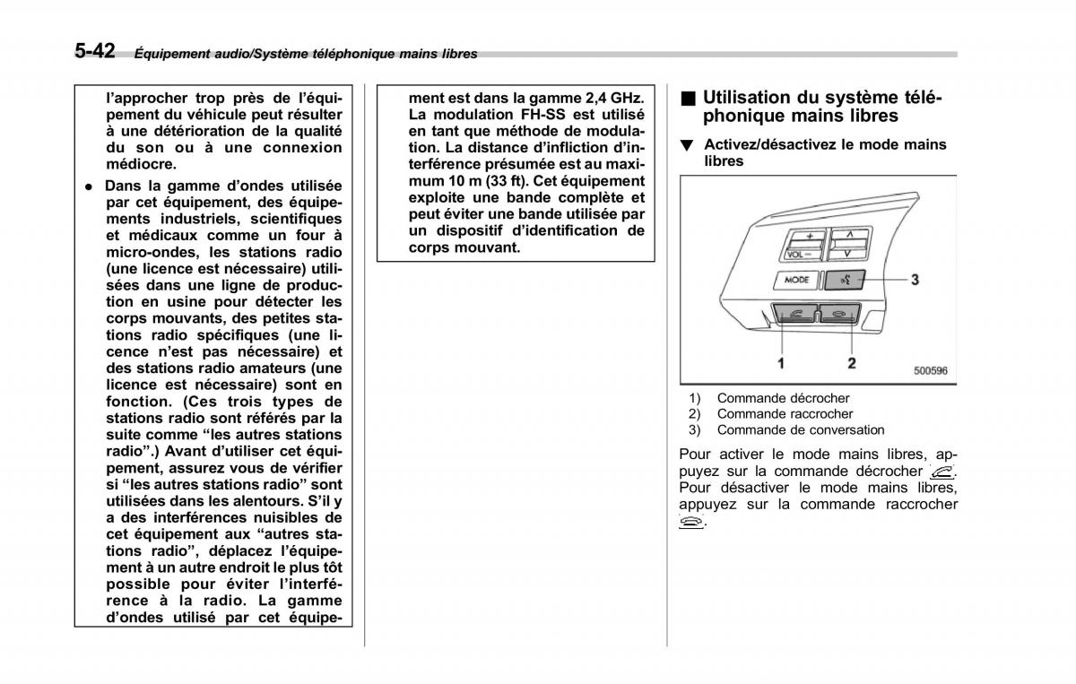 Subaru Forester IV 4 manuel du proprietaire / page 327