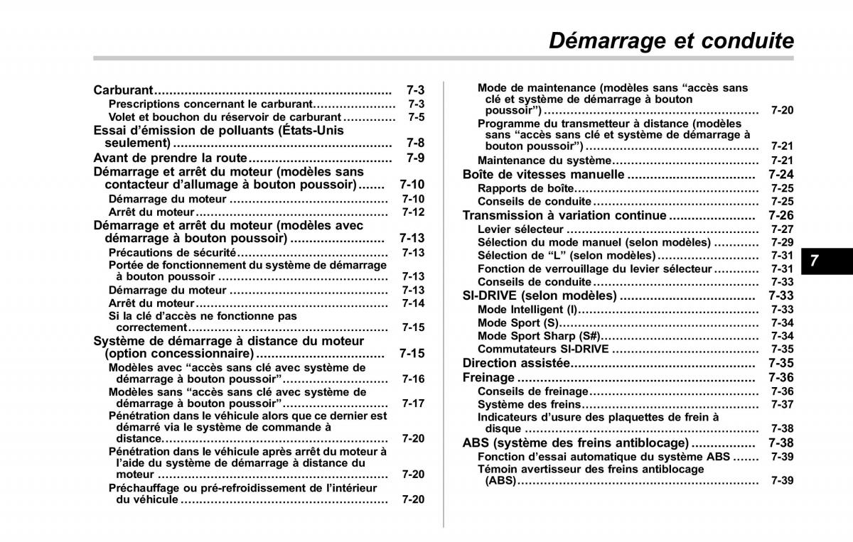 Subaru Forester IV 4 manuel du proprietaire / page 374