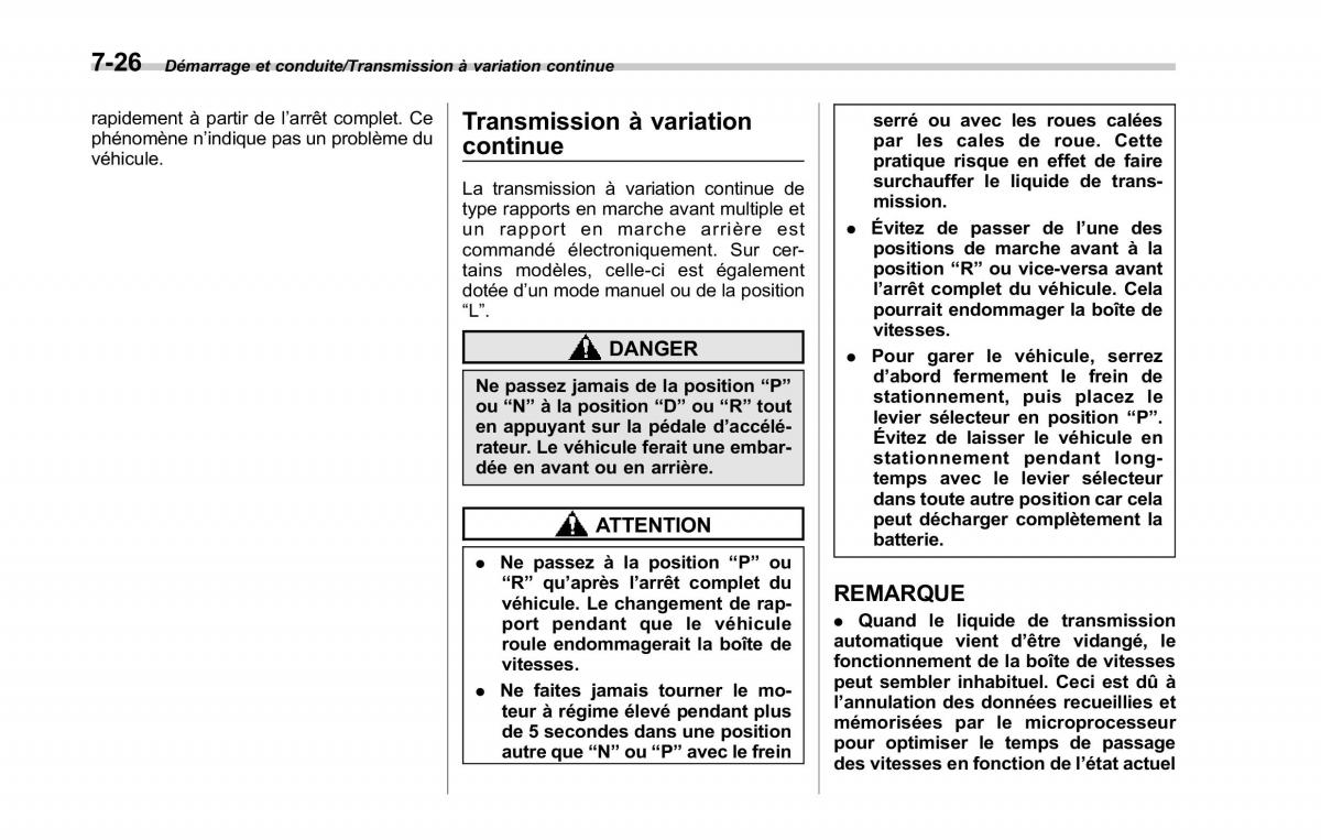 Subaru Forester IV 4 manuel du proprietaire / page 399