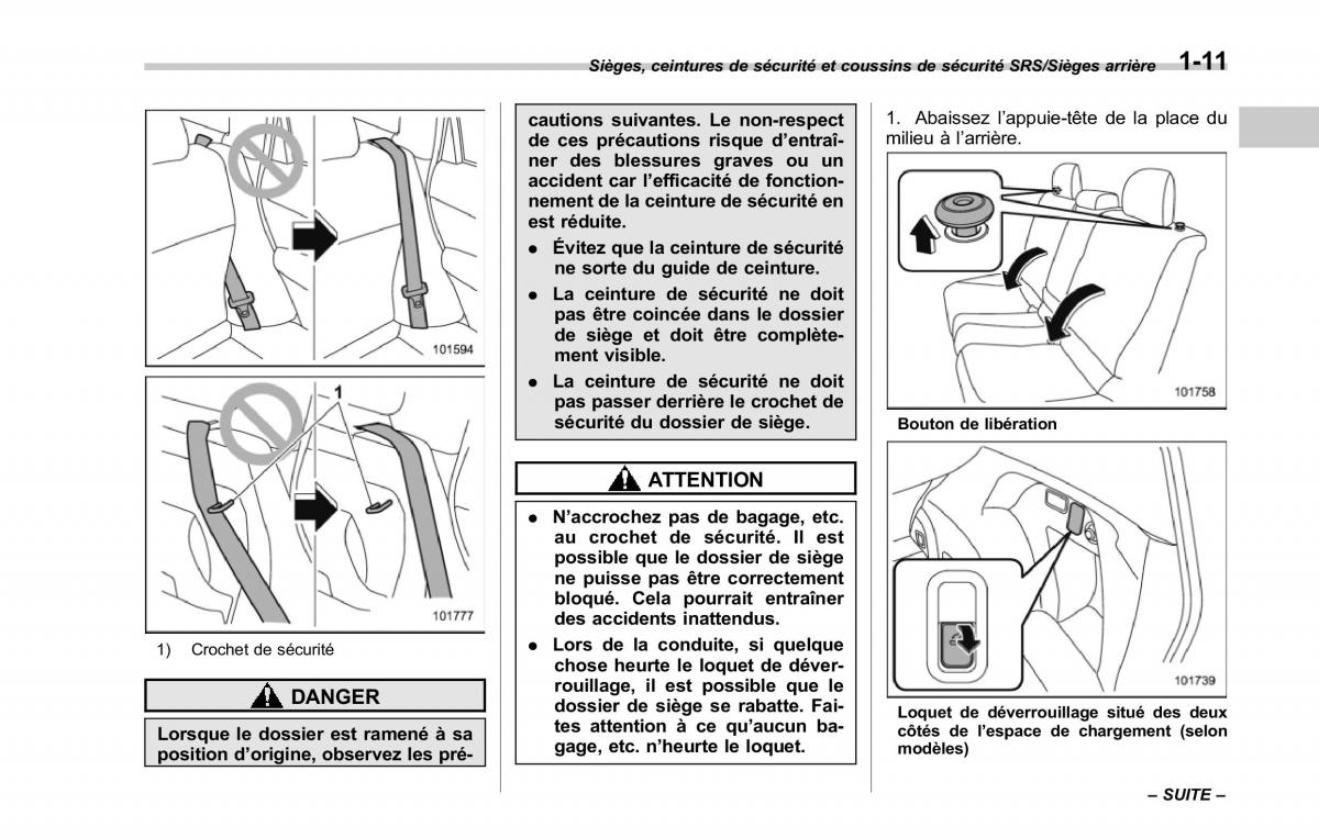 Subaru Forester IV 4 manuel du proprietaire / page 42