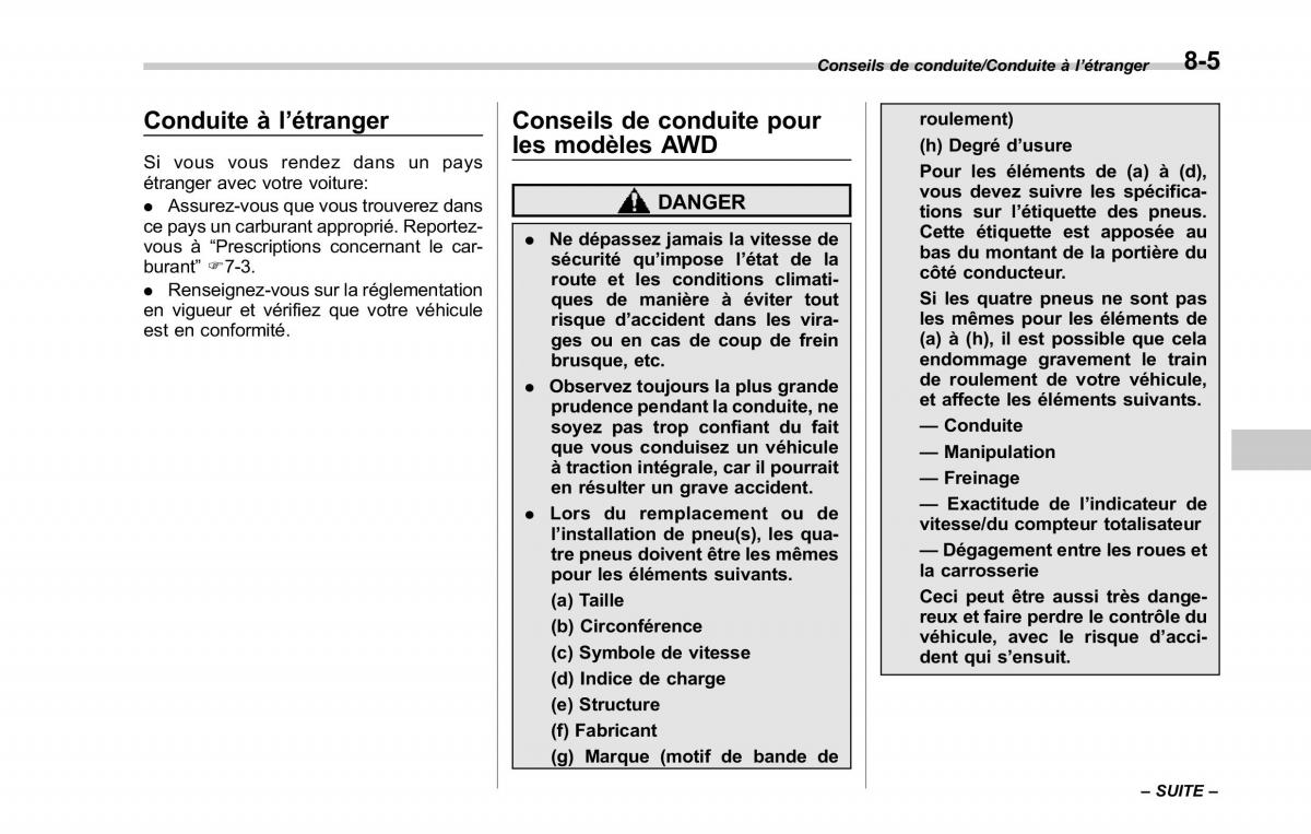 Subaru Forester IV 4 manuel du proprietaire / page 438