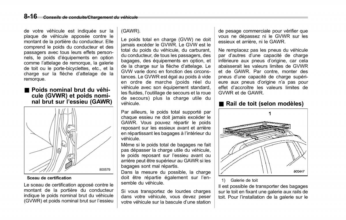 Subaru Forester IV 4 manuel du proprietaire / page 449