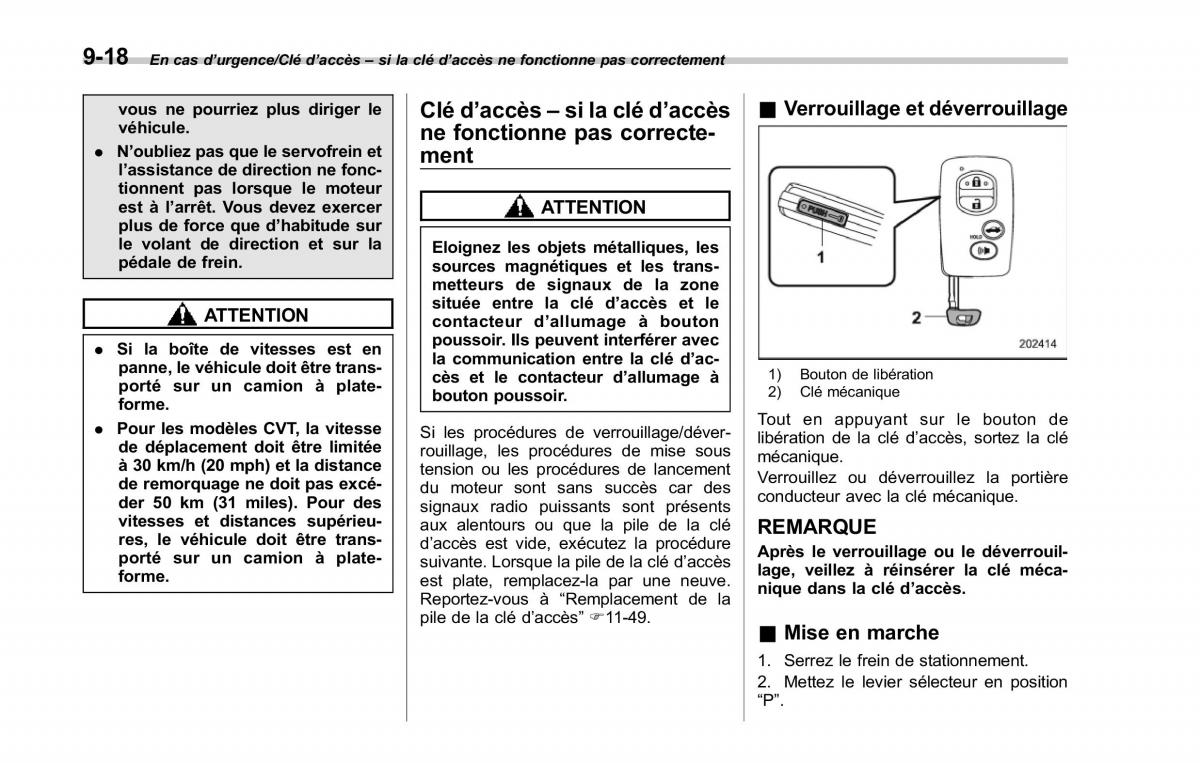 Subaru Forester IV 4 manuel du proprietaire / page 481