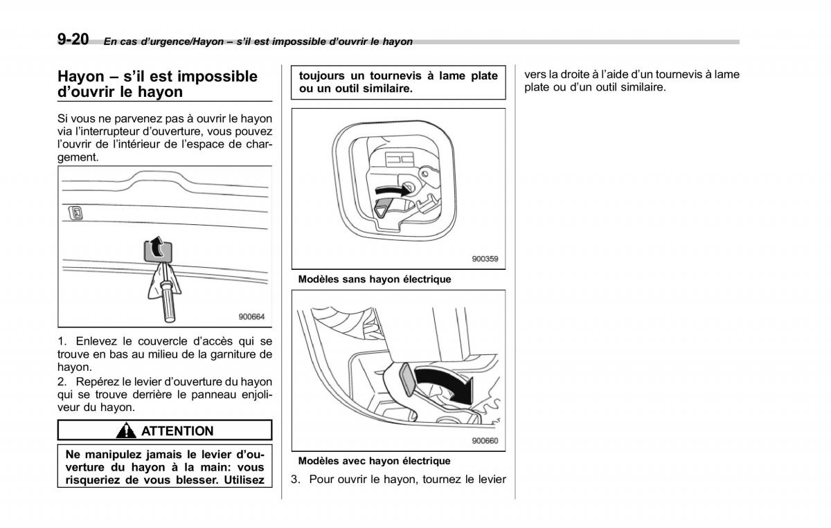 Subaru Forester IV 4 manuel du proprietaire / page 483