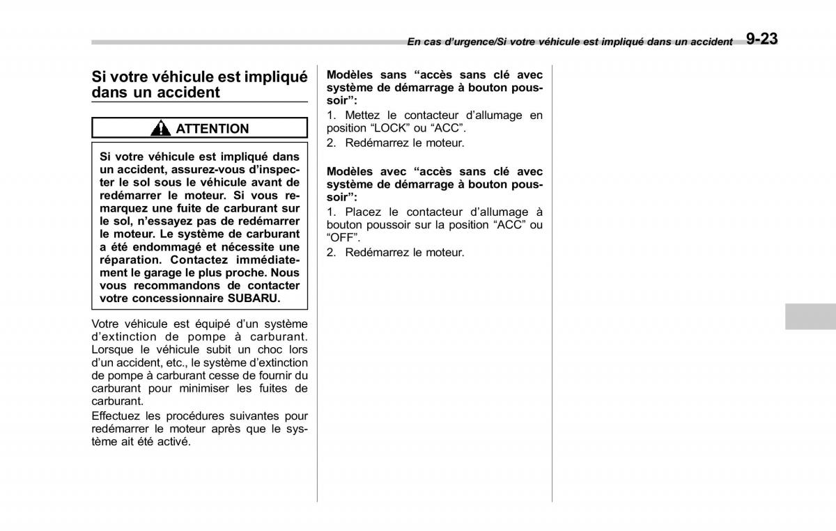 Subaru Forester IV 4 manuel du proprietaire / page 486