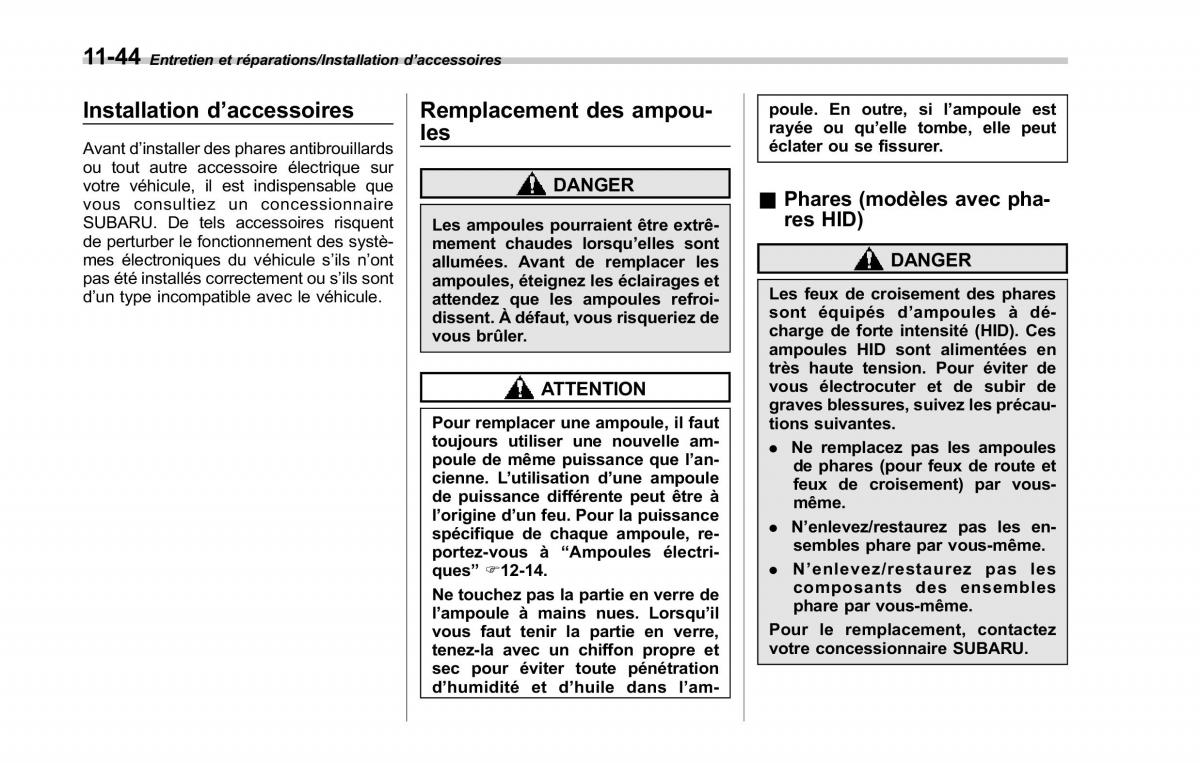 Subaru Forester IV 4 manuel du proprietaire / page 537