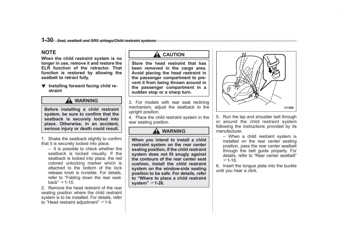 Subaru Forester IV 4 owners manual / page 57