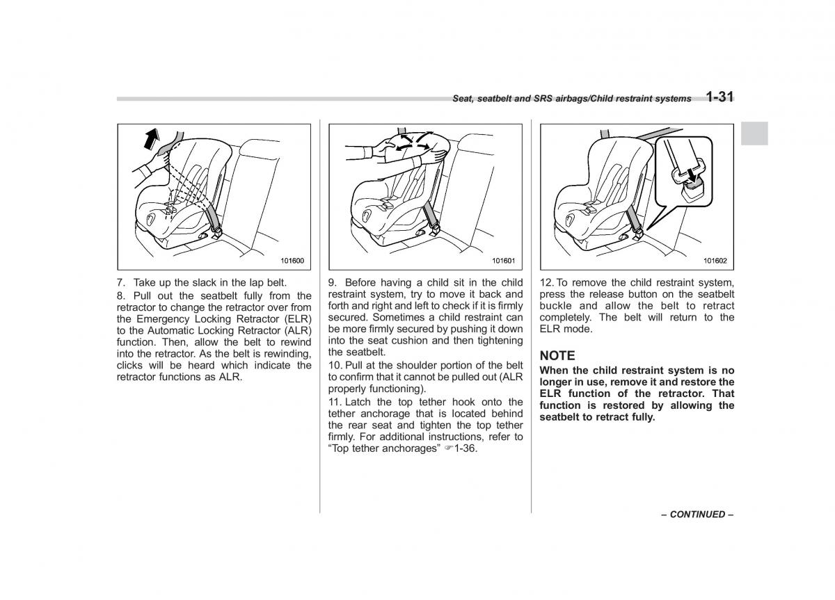 Subaru Forester IV 4 owners manual / page 58